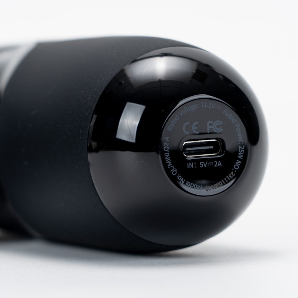 C- Type Charging Point of Mini Q2 Massage Gun